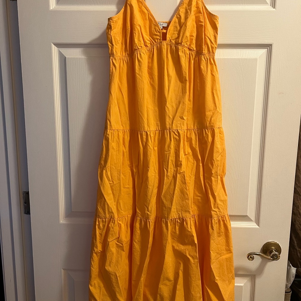 Vibrant Orange Maxi Dress